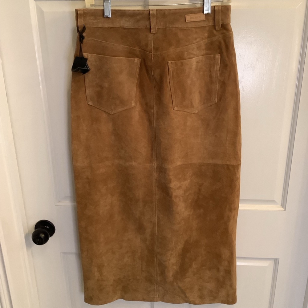 Blank NYC Brown Suede Pencil Skirt - Picture 6 of 14